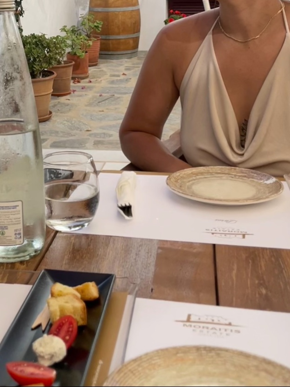 Beige Halter Top